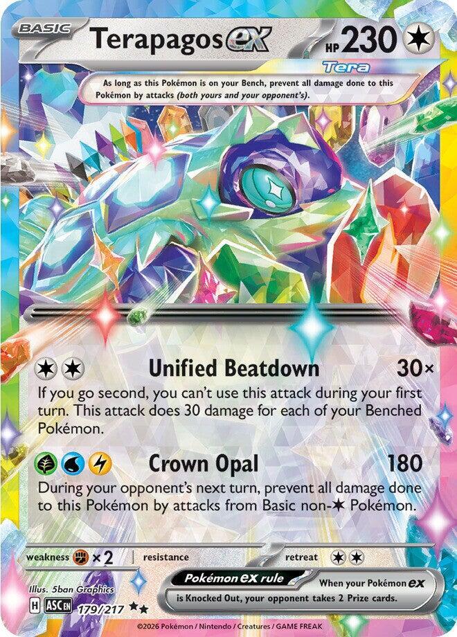 Terapagos ex 179/217 card from ME: Ascended Heroes