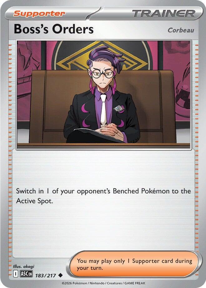Boss's Orders [Corbeau] 183/217 card from ME: Ascended Heroes