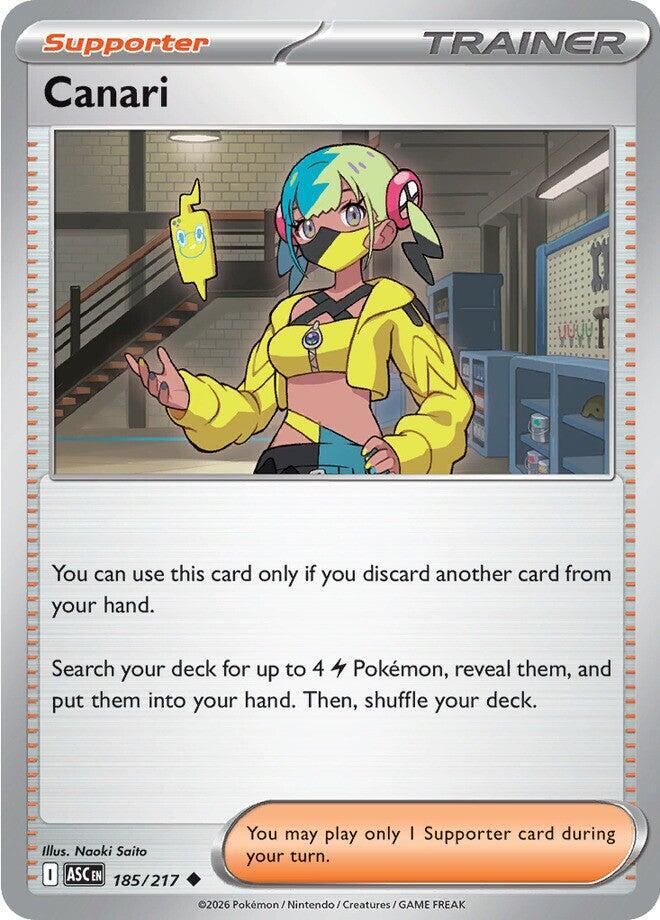 Canari 185/217 card from ME: Ascended Heroes