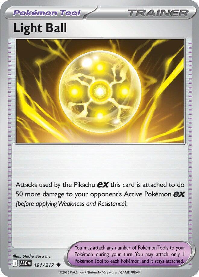 Light Ball 191/217 card from ME: Ascended Heroes