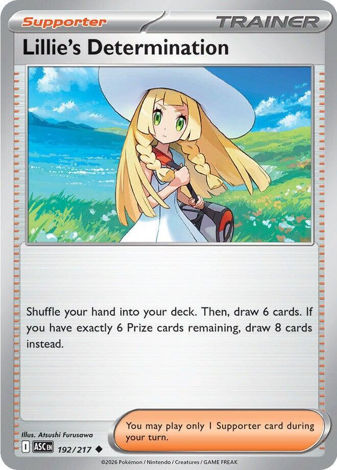 Lillie's Determination 192/217 card from ME: Ascended Heroes