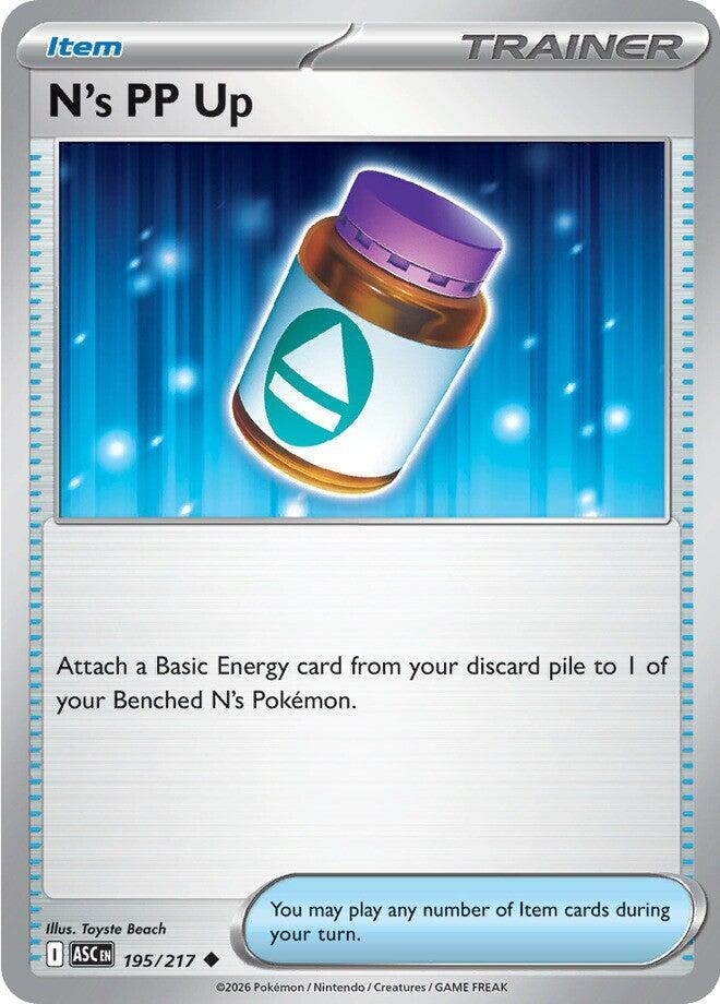 N's PP Up 195/217 card from ME: Ascended Heroes