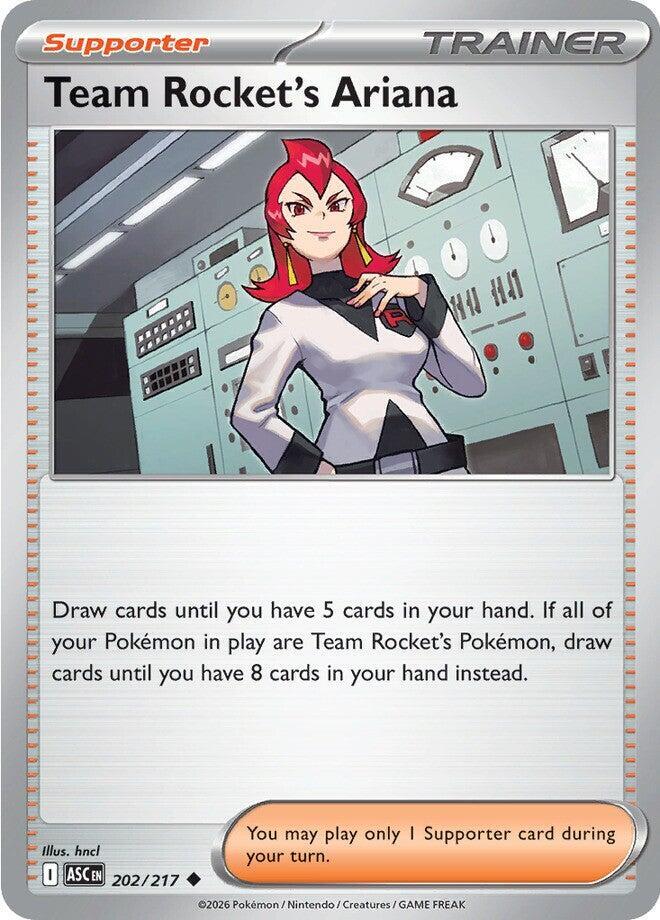 Team Rocket's Ariana 202/217 card from ME: Ascended Heroes