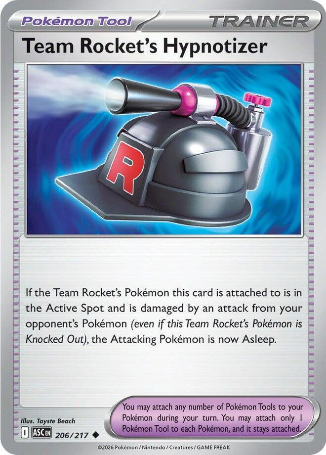 Team Rocket's Hypnotizer 206/217 card from ME: Ascended Heroes