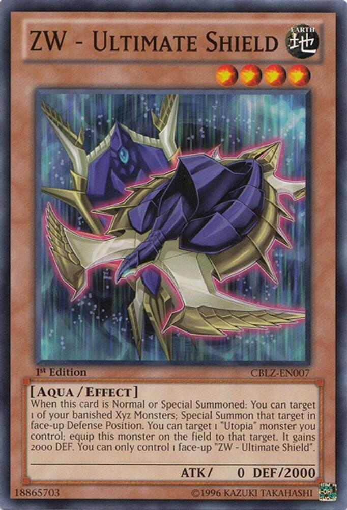 ZW - Ultimate Shield CBLZ-EN007 card from Cosmo Blazer