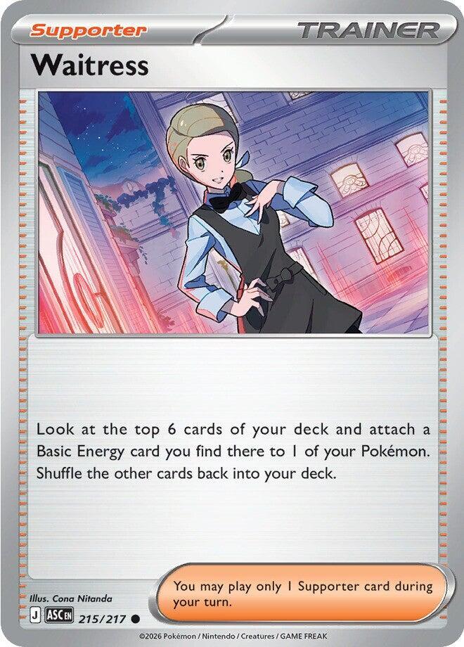 Waitress 215/217 card from ME: Ascended Heroes