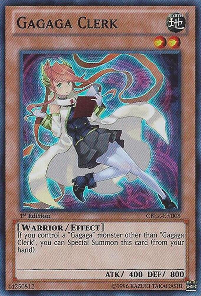 Gagaga Clerk CBLZ-EN008 card from Cosmo Blazer