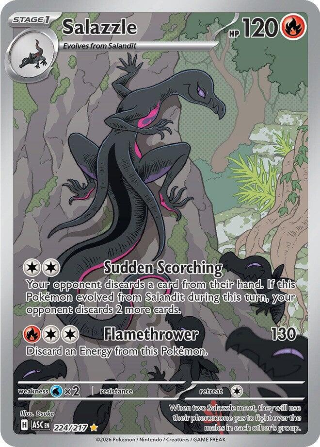 Salazzle 224/217 card from ME: Ascended Heroes