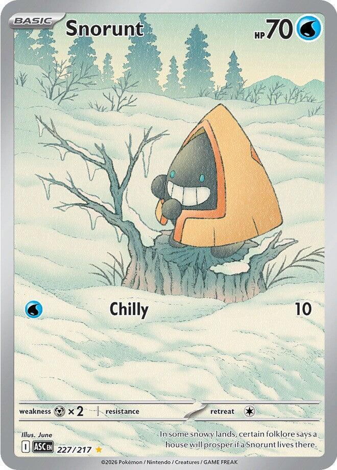 Snorunt 227/217 card from ME: Ascended Heroes