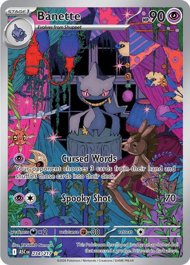 Banette 234/217 card from ME: Ascended Heroes