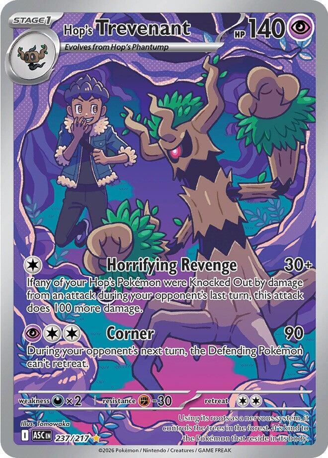 Hop's Trevenant 237/217 card from ME: Ascended Heroes