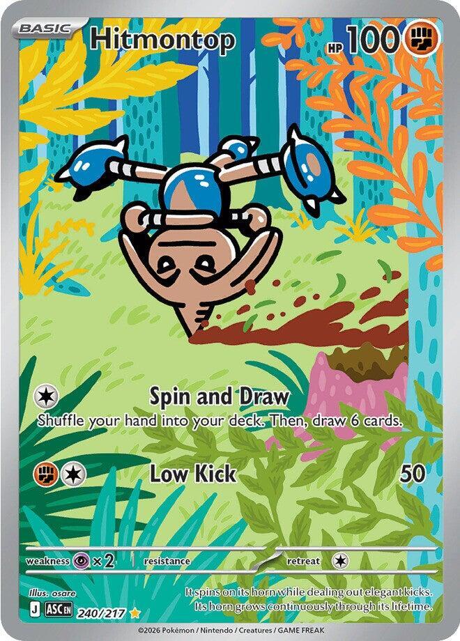 Hitmontop 240/217 card from ME: Ascended Heroes