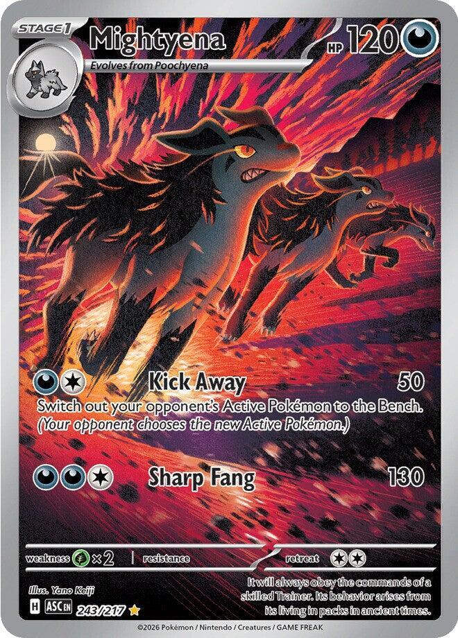Mightyena 243/217 card from ME: Ascended Heroes