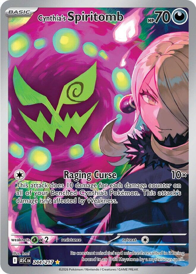 Cynthia's Spiritomb 244/217 card from ME: Ascended Heroes