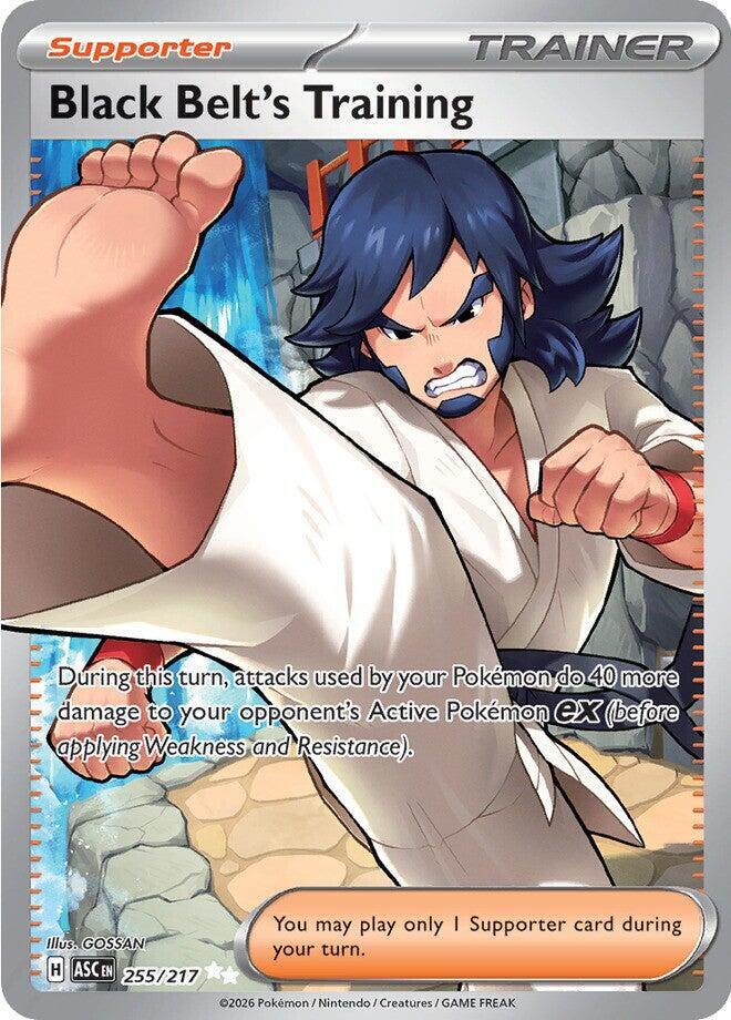 Black Belt's Training 255/217 card from ME: Ascended Heroes