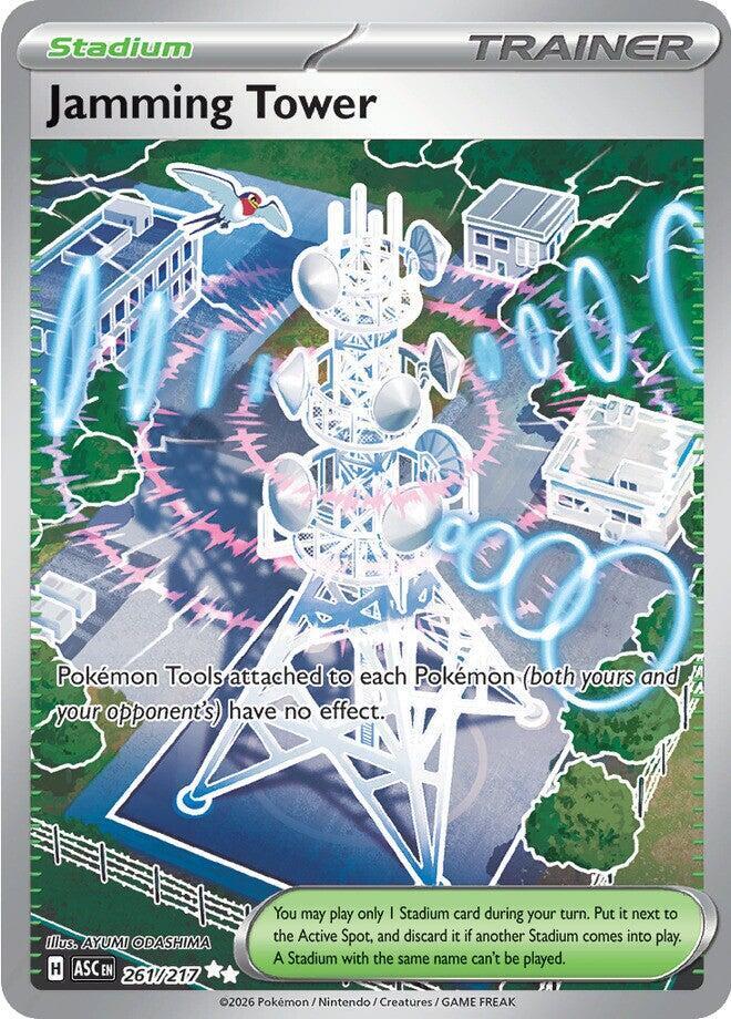 Jamming Tower 261/217 card from ME: Ascended Heroes