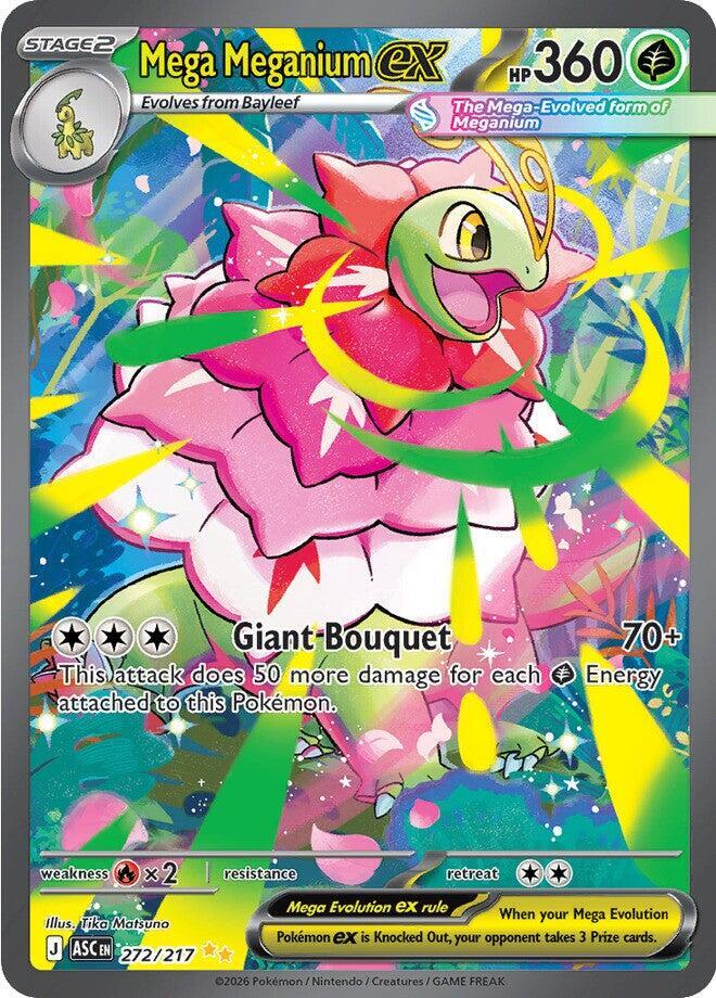 Mega Meganium ex 272/217 card from ME: Ascended Heroes