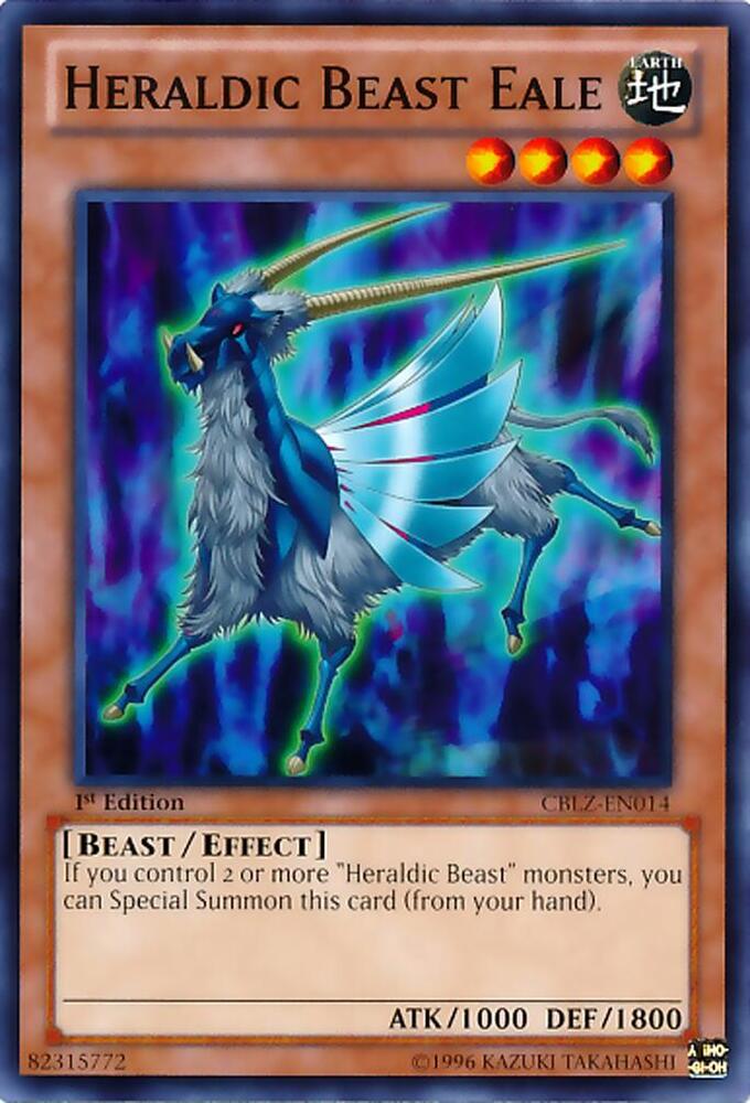 Heraldic Beast Eale CBLZ-EN014 card from Cosmo Blazer