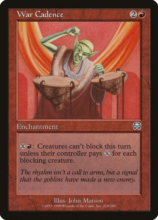 War Cadence 224 card from Mercadian Masques