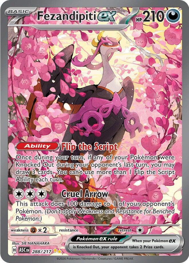 Fezandipiti ex 288/217 card from ME: Ascended Heroes
