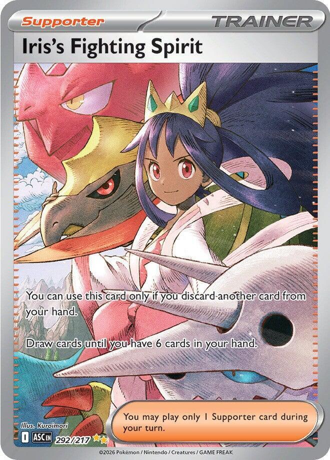 Iris's Fighting Spirit 292/217 card from ME: Ascended Heroes