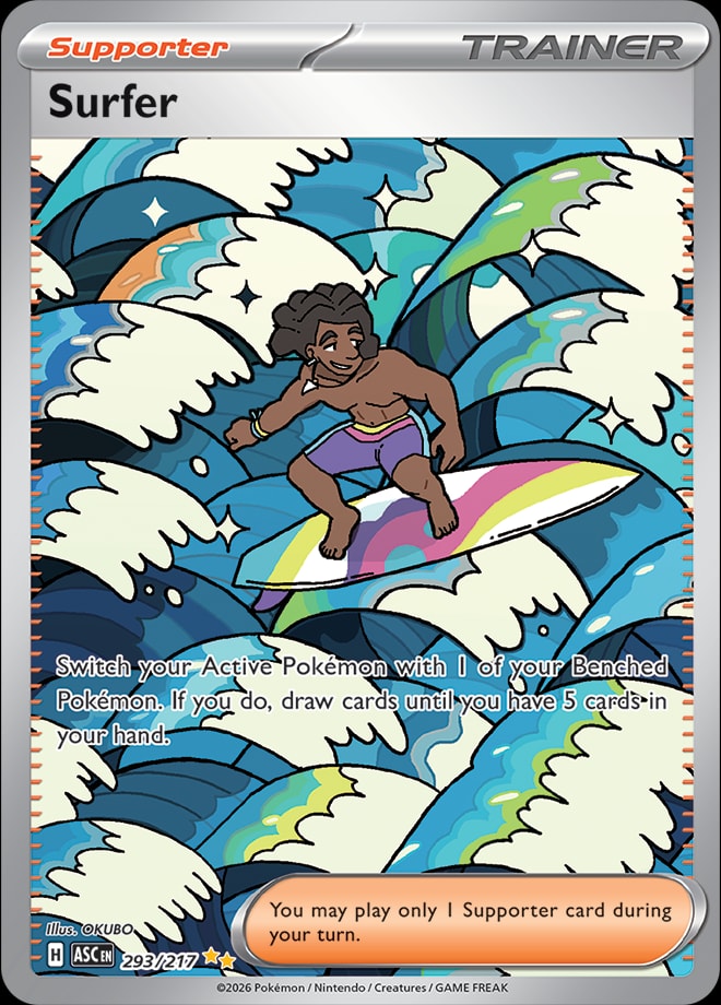 Surfer 293/217 card from ME: Ascended Heroes