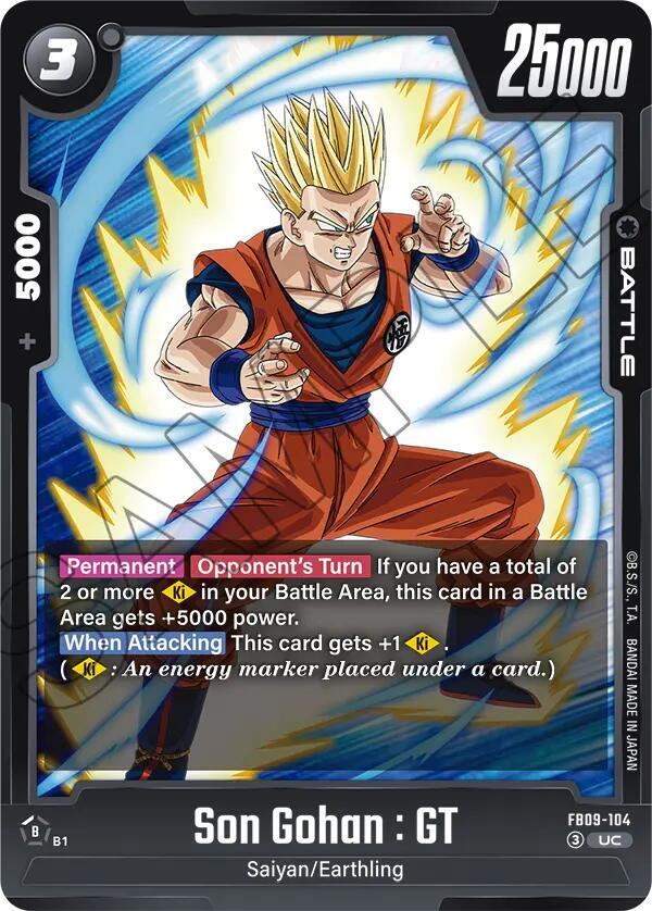 Son Gohan : GT FB09-104 card from Dual Evolution