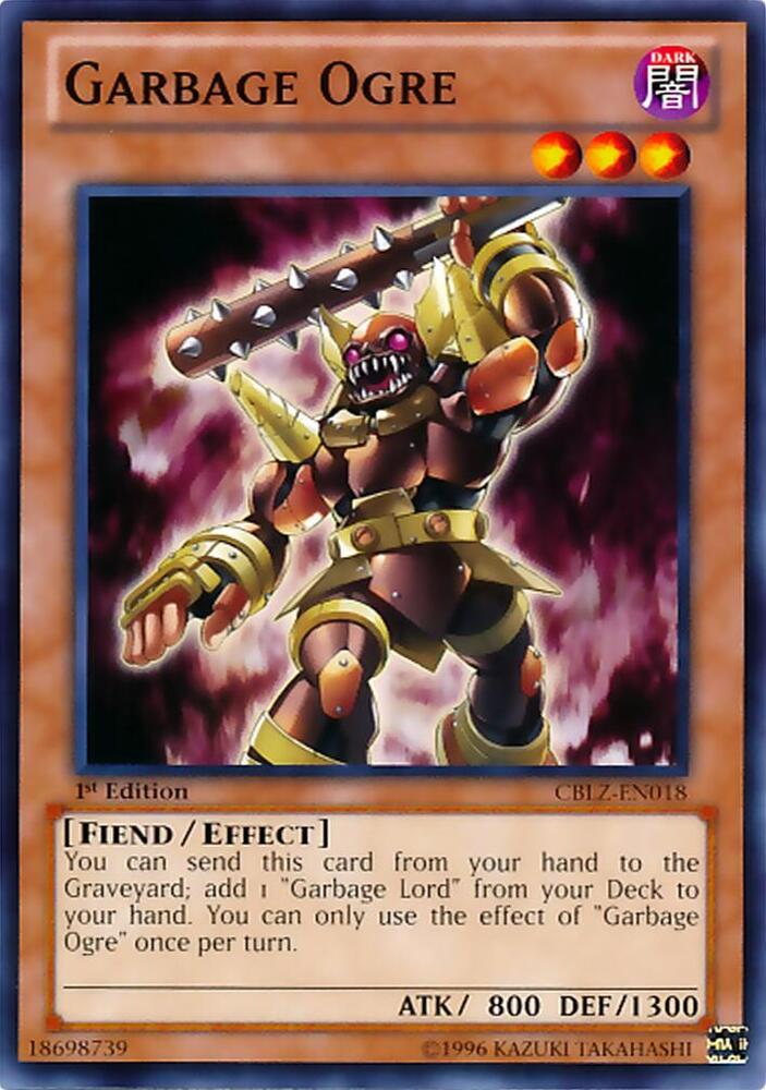 Garbage Ogre CBLZ-EN018 card from Cosmo Blazer