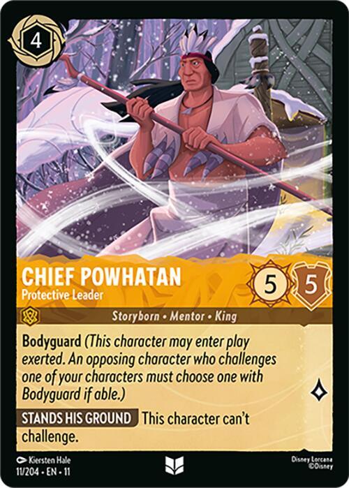 Chief Powhatan - Protective Leader 11/204 card from Winterspell