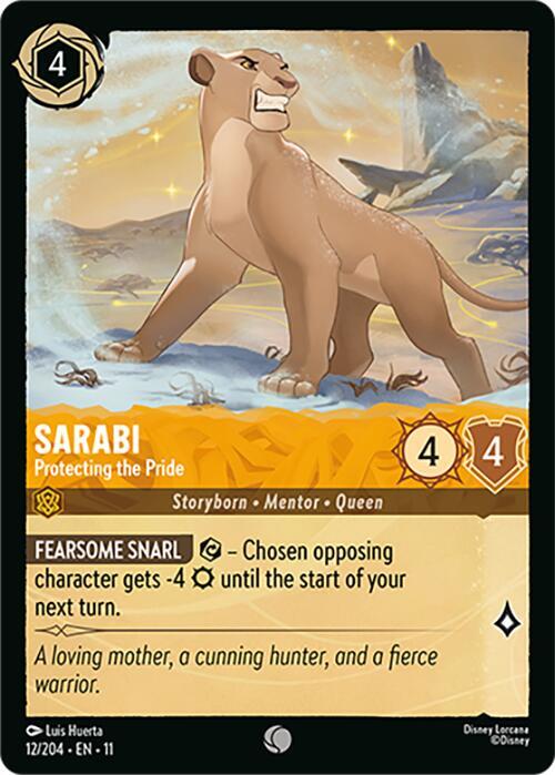 Sarabi - Protecting the Pride 12/204 card from Winterspell