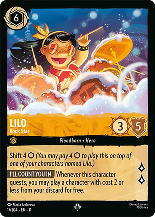Lilo - Rock Star 17/204 card from Winterspell