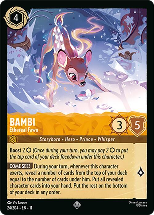 Bambi - Ethereal Fawn 24/204 card from Winterspell