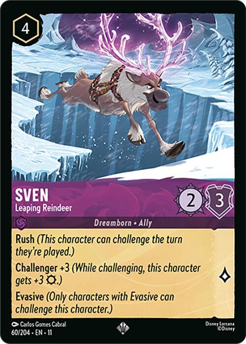 Sven - Leaping Reindeer 60/204 card from Winterspell