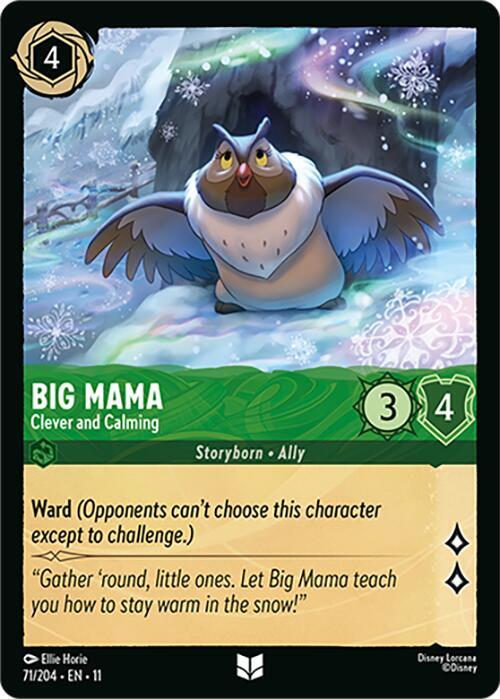 Big Mama - Clever and Calming 71/204 card from Winterspell