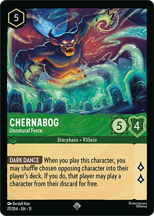Chernabog - Unnatural Force 77/204 card from Winterspell
