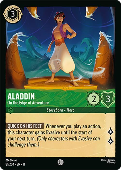 Aladdin - On the Edge of Adventure 81/204 card from Winterspell
