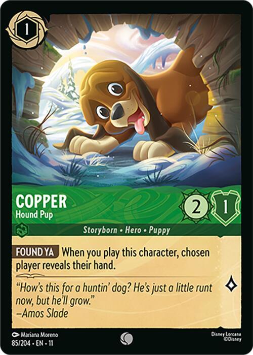 Copper - Hound Pup 85/204 card from Winterspell
