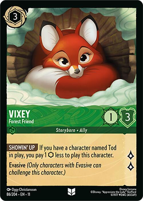 Vixey - Forest Friend 86/204 card from Winterspell
