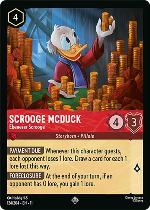 Scrooge McDuck - Ebenezer Scrooge 124/204 card from Winterspell