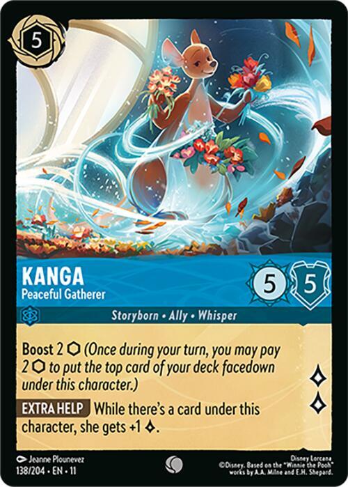 Kanga - Peaceful Gatherer 138/204 card from Winterspell