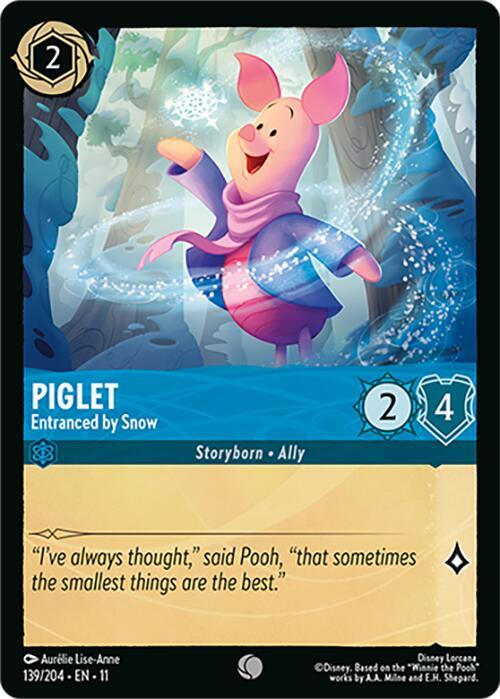 Piglet - Entranced by Snow 139/204 card from Winterspell