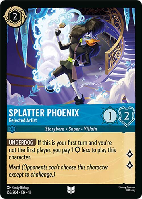 Splatter Phoenix - Rejected Artist 153/204 card from Winterspell