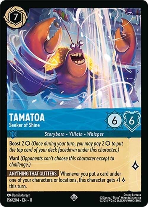 Tamatoa - Seeker of Shine 156/204 card from Winterspell