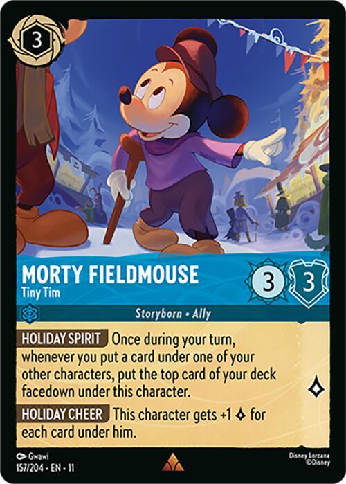 Morty Fieldmouse - Tiny Tim 157/204 card from Winterspell