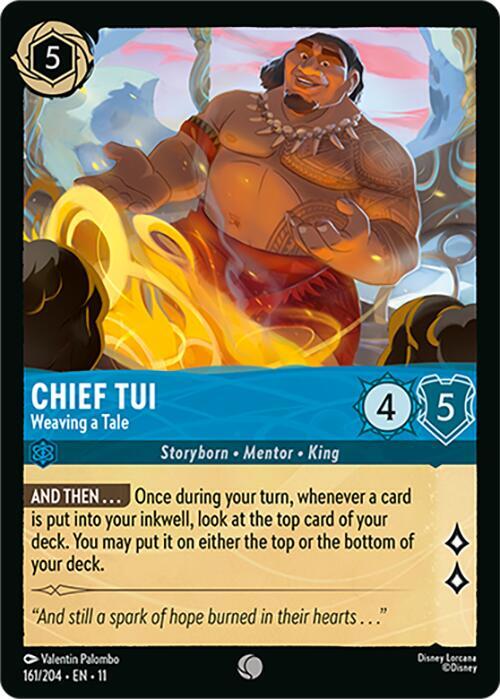 Chief Tui - Weaving a Tale 161/204 card from Winterspell