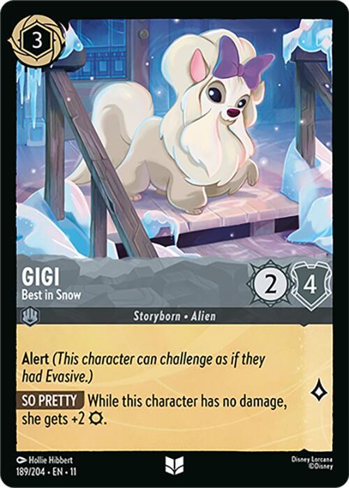 Gigi - Best in Snow 189/204 card from Winterspell