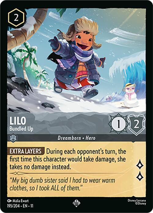 Lilo - Bundled Up 195/204 card from Winterspell