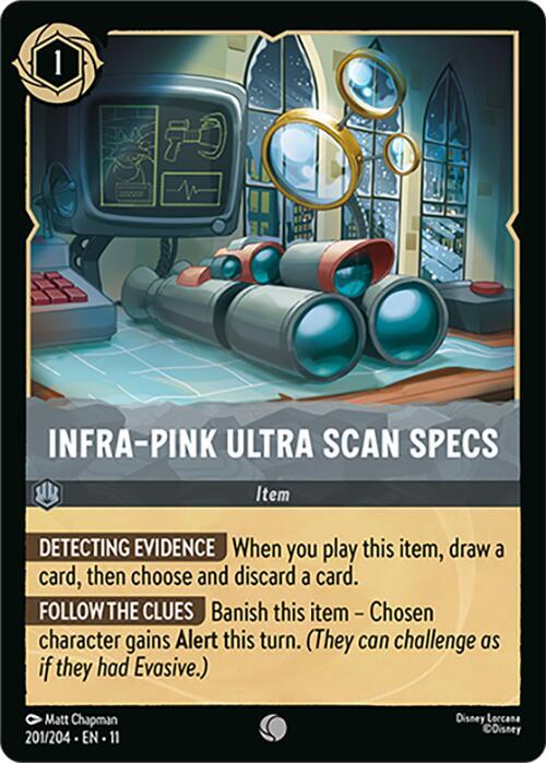 Infra-Pink Ultra Scan Specs 201/204 card from Winterspell