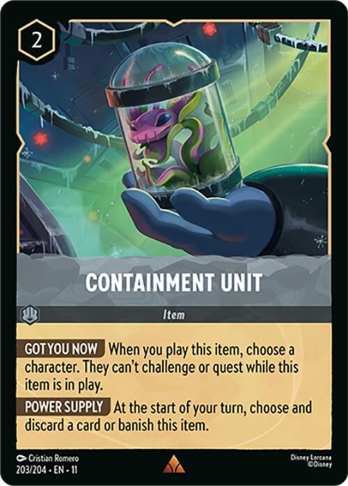 Containment Unit 203/204 card from Winterspell