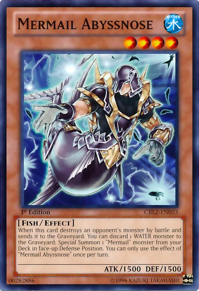Mermail Abyssnose CBLZ-EN033 card from Cosmo Blazer
